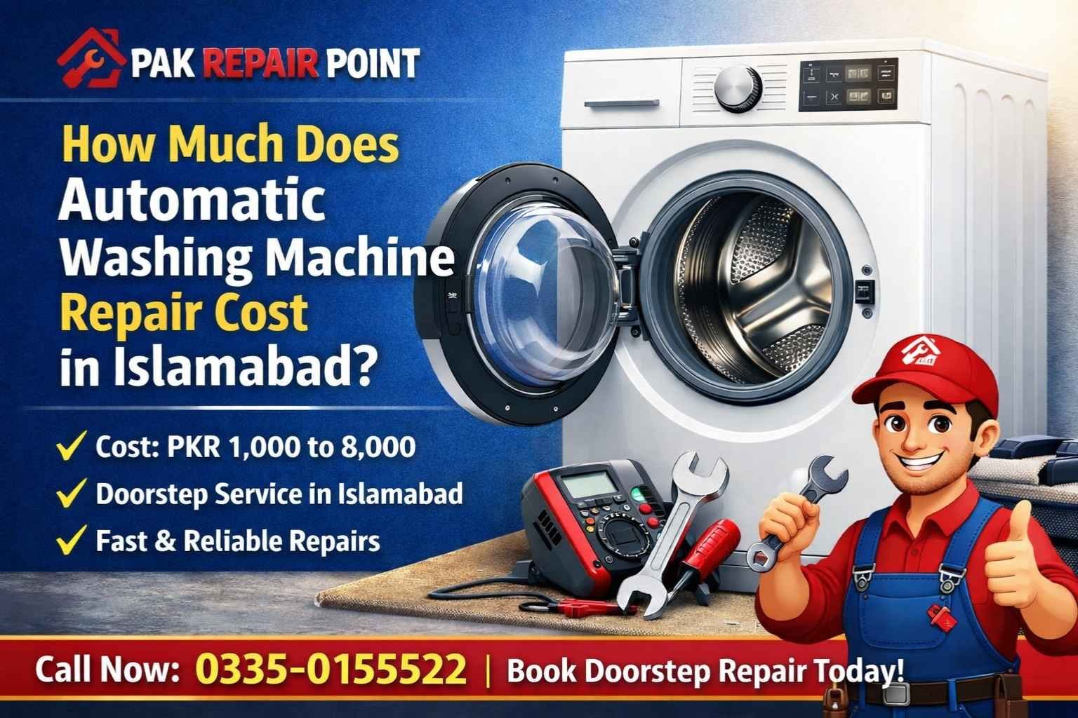 Automatic washing machine repair cost in islamabad