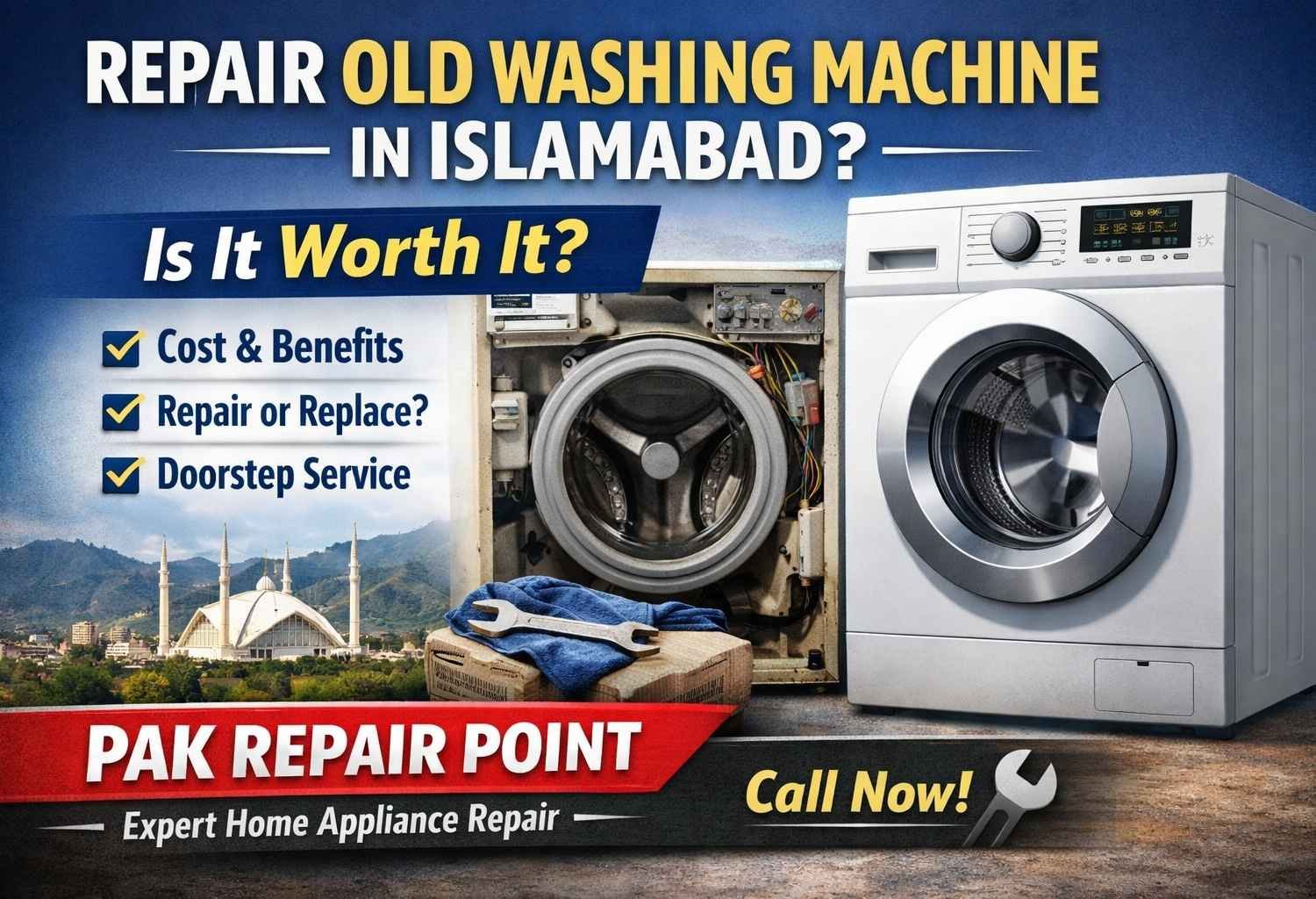 repair old washing machine in Islamabad
