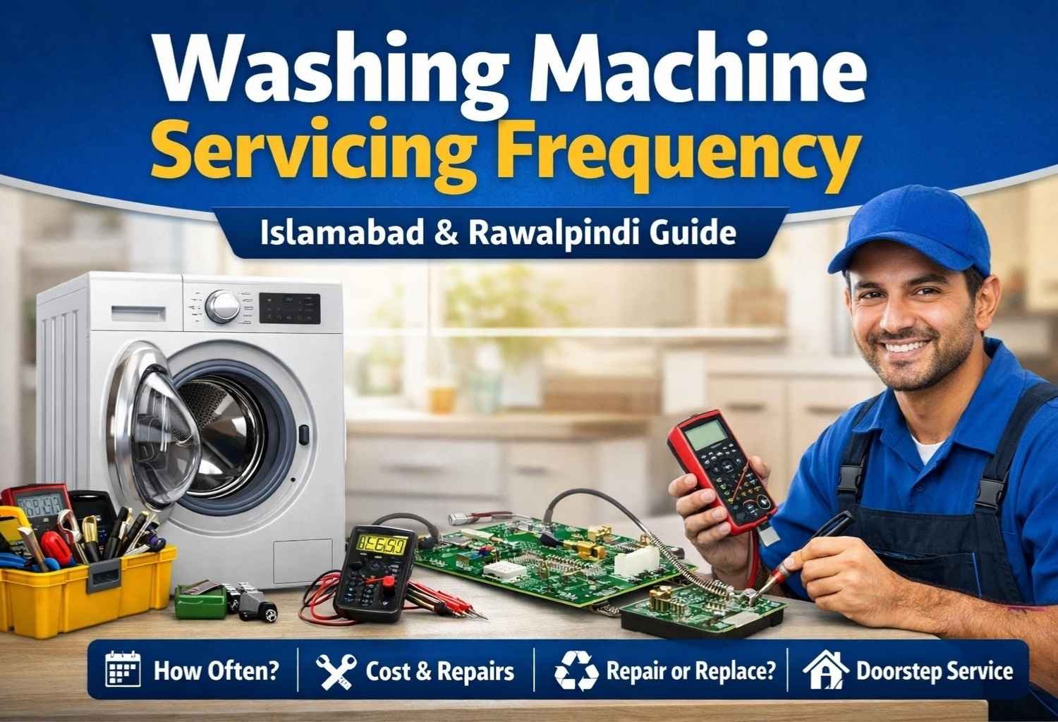 washing machine servicing frequency